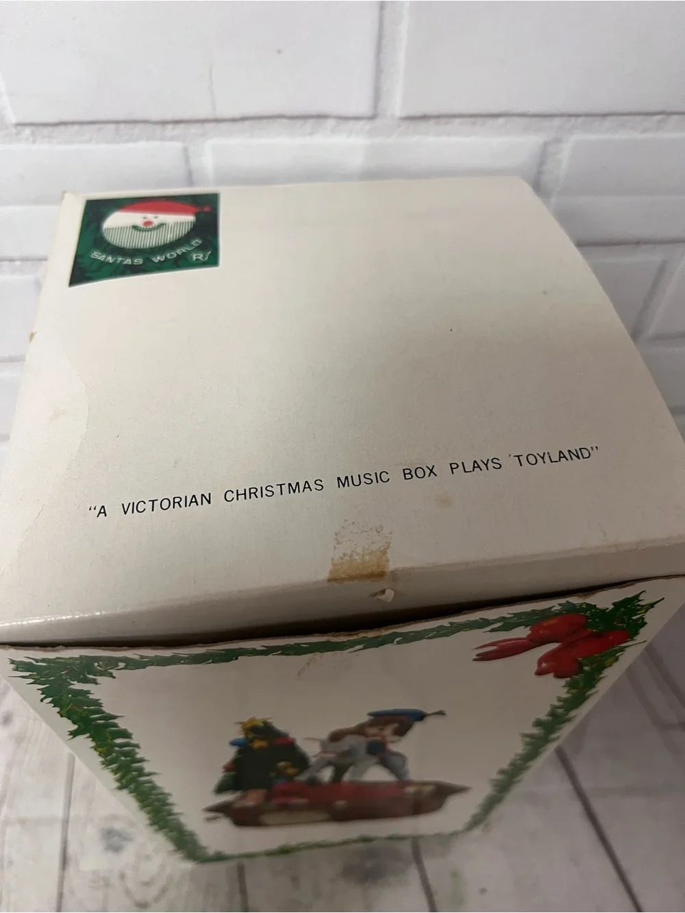 Vintage Kurt Adler A Victorian Christmas Music Box Rocking Horse Animated WORKS